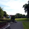 Bandstand in trowbridge park in early morning