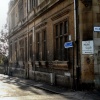 Entrance to Town Park at Side of Town Hall - Note discoloured Bath Stone