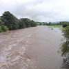 River Ribble in flood at West Bradford (July 2004), Lancashire
