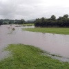River Ribble in flood at West Bradford (July 2004), Lancashire