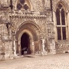 Entrance to the Great Hall in Winchester Castle, Winchester, Hampshire