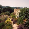 The gardens behind the Snowshill Manor House, Snowshill, Gloucestershire