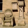 Grandads Clock and Chair 1992, by Timothy Shutter, Chapel Street, Bradford.