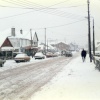 Hullbridge, Essex. Our shops in January 1987, heaviest snow we have had for years