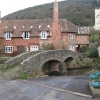 The Packhorse Bridge. Allerford, Somerset.