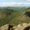 View west from 'Goat Fell' to 'Kintyre' and distant 'Jura', Arran