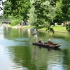 Punting on the river Cam at Cambridge
