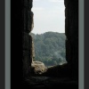 Inside Castle Bolton looking out