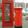Telephone Box & Post Box in London
