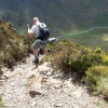 Descending Fleetwith Edge to the Buttermere Valley.