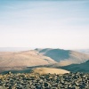 Blencathra viewed from the summit of Skiddew and over Skiddaw forest