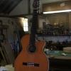 The guitar maker's workshop at Stapehill