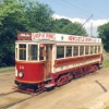 Old Tram. Beamish Museum, County Durham England
