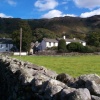View across Rosthwait to the Scafell Hotel, Cumbria