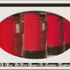 4 post boxes all in a row in London England...COOL!!