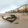 Wreck below the ciffs at Hunstanton, Norfolk