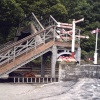 Railway Crossing Bridge At Haverthwaite Railway Station, Cumbria