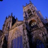 Exterior of York Minster at evening light, York, England. Taken during my honeymoon in Sept. 2004.
