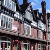 Row of shops located near Gloucester Cathedral.