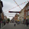 Town center in the bustling city of Gloucester