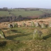 Nine maidens stone circle, Belstone, Dartmoor National Park, Devon