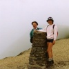 Summit trig point Helvellyn, Cumbria
