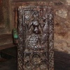 The famous Mermaid Pew in the Church at Zennor. June 2005