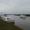 The river Waveney at Burgh Castle in Norfolk -