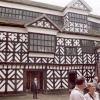 Inner courtyard of Little Moreton Hall, cheshire