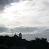 Silhouette of the church in Bude, Cornwall