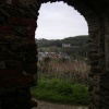 Watermouth Castle and harbour in Devon