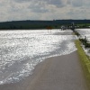 The tide crossing the causeway to Lindisfarne
