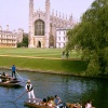 Cambridge - punting by King's College Chapel