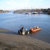 The launch of the Blue Peter lifeboat, Littlehampton.