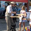 Street pedler in market at York