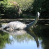 Loch Ness Monster outside the Loch Ness 2000 Exhibition in Drumnadrochit