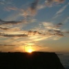 Sunset over Whitby Abbey, North Yorkshire