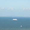 The channel and Kent as seen from France