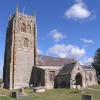 Holy Cross church in Middlezoy, Somerset, England