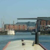 Gloucester Docks. View from a narrow boat