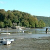 The River Dart at low tide looking from Dittisham towards Greenway Quay