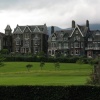 Victorian hotel buildings, Keswick, Derwent water, cumbria