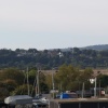 Winchelsea viewed from gun garden of Ypres Tower in Rye, East Sussex