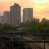 Sunset near Chalk Farm, London