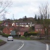 Newnham Bridge, Worcester to Tenbury Rd. The long white building is the Tavern Pub