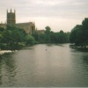 Another view of Worcester cathedral from bridge.