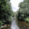 River Calder flowing through Padiham, Lancashire