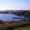 A Ship transporting clay from Polruan, Cornwall