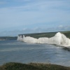 View towards Beachy Head, on top of the Downs near Eastbourne, Sussex
