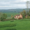 Cottages and countryside at Easington, Buckinghamshire